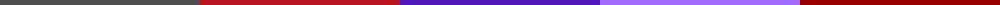 A bar of colors. From left to right, middle gray, medium red, deep purple, lighter purple, deep red.